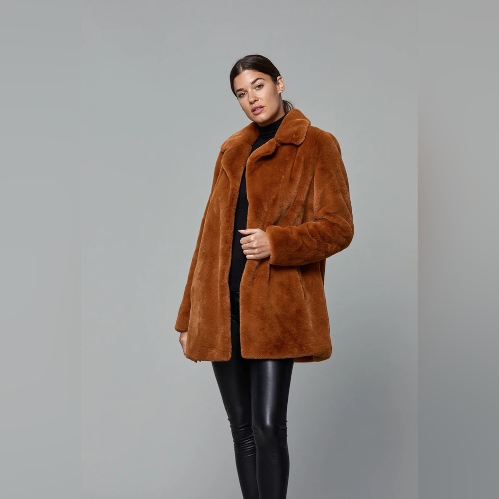 Calvin Klein Faux Fur Coat